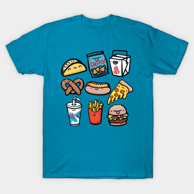 Junk Food Dudes T-Shirt by EmcgaugheyDesigns